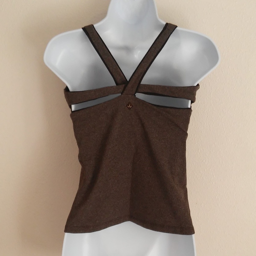 PRANA Cross Back Brown Workout Tank